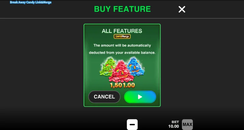 Break Away Candy - chế độ Multiply Link&Merge với hệ số x2-x10