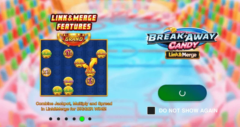 Break Away Candy - màn hình chính với lưới 6x6 và các cầu thủ khúc côn cầu