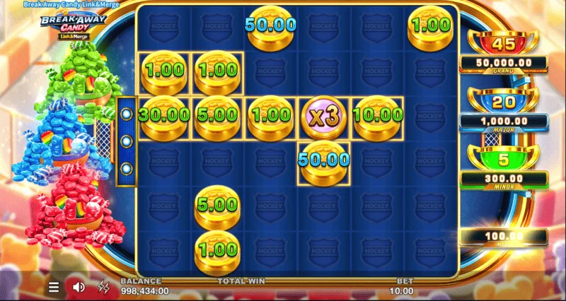Break Away Candy - Bonus hỗn hợp với ba công cụ sửa đổi đồng thời